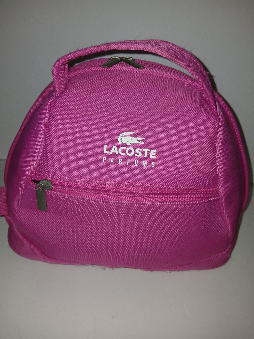 Lacoste Parfums Pink Cosmetic/Travel Bag